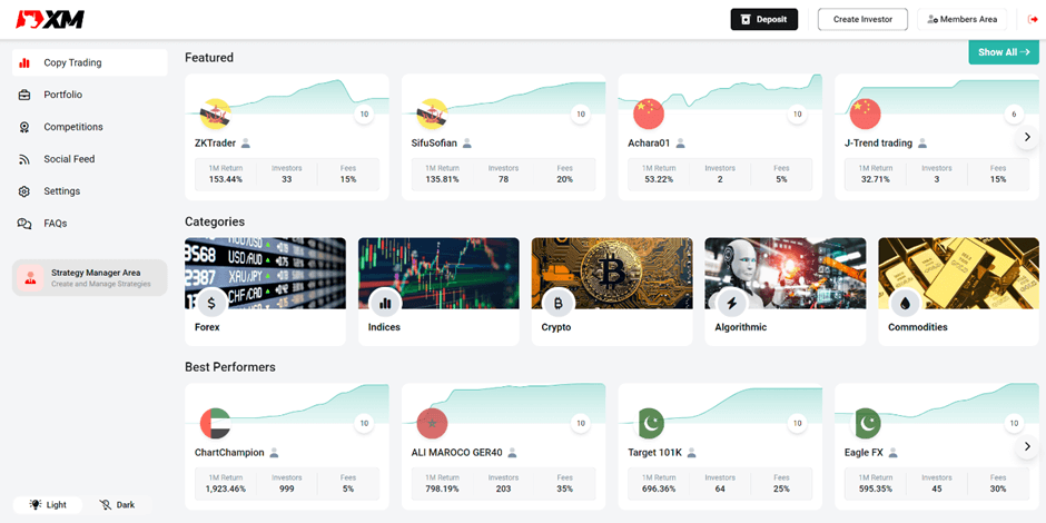 XM Copy Trading